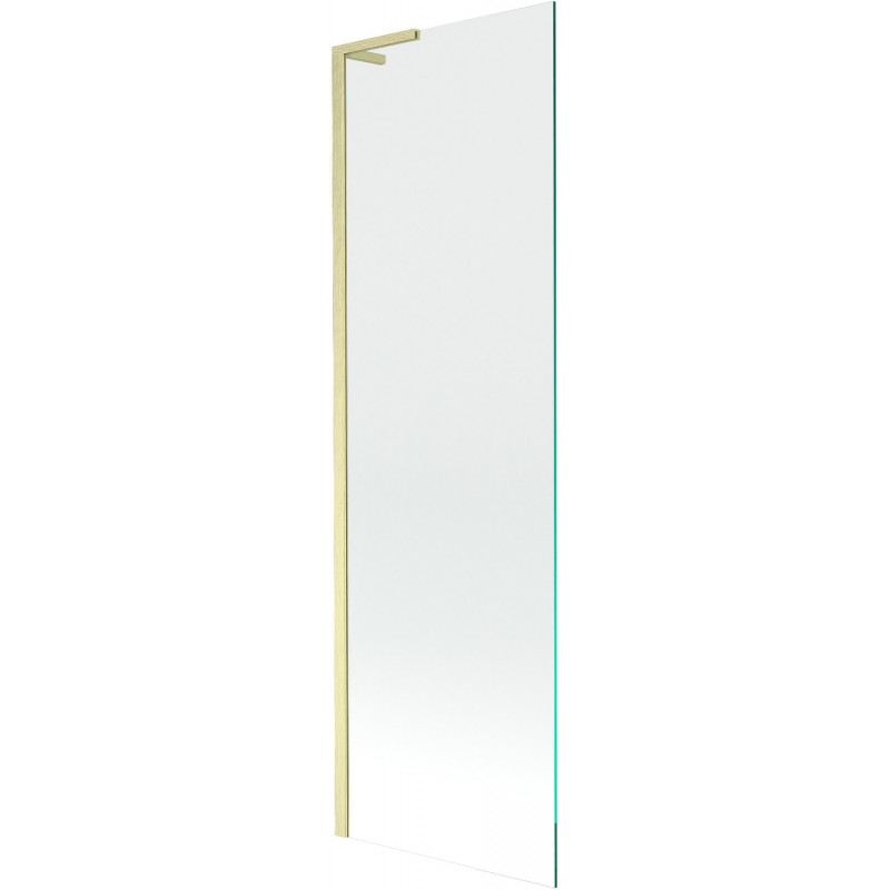 Mexen Next L vaňová zástena 1-krídlová 60 x 150 cm, transparentná, zlatá matná - 895-060-000-03-00-55