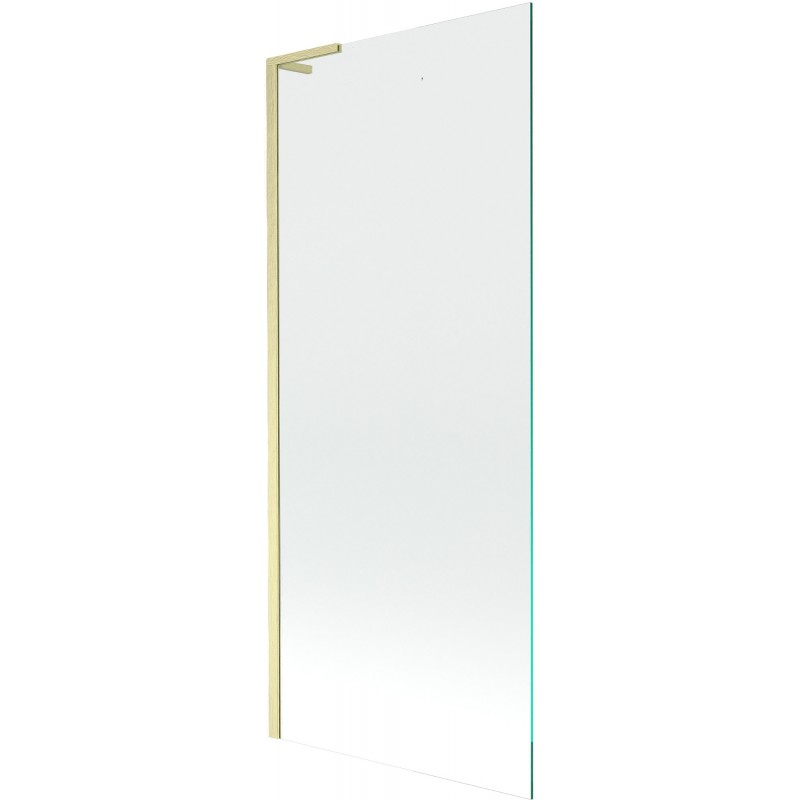 Mexen Next L vaňová zástenka 1-krídlová 80 x 150 cm, transparentné, zlato kartáčované - 895-080-000-03-00-55