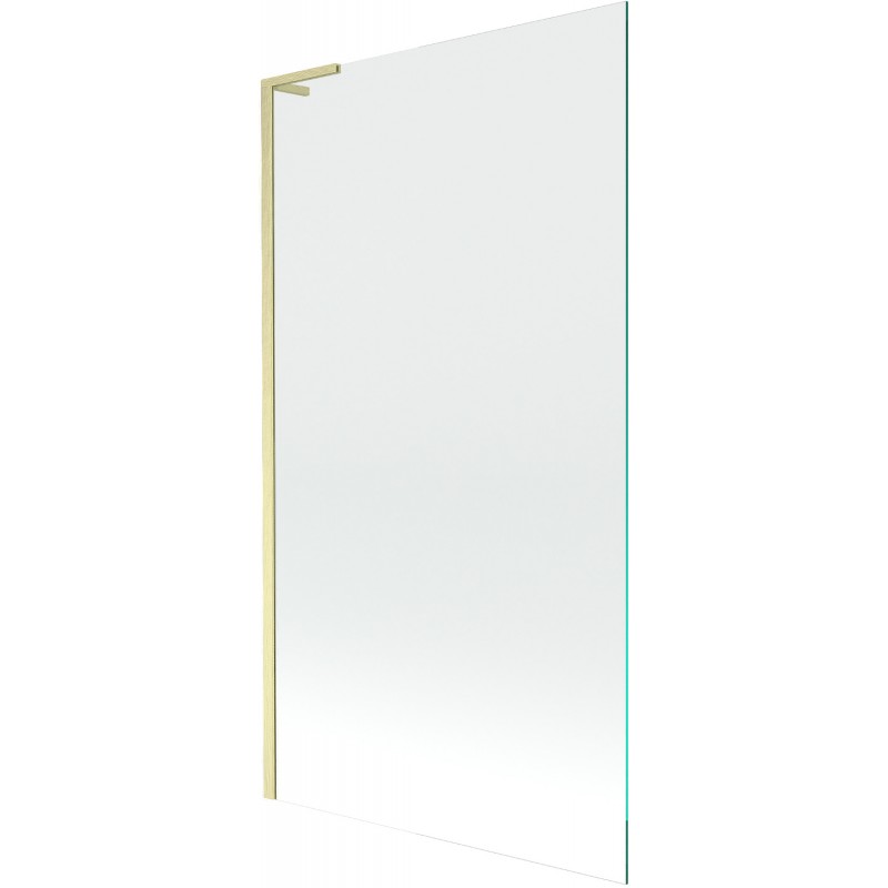 Mexen Next L vaňový paraván 1-krídlový 100 x 150 cm, transparentný, zlatý brúsený - 895-100-000-03-00-55