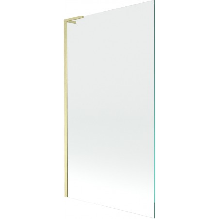 Mexen Next L vaňový paraván 1-krídlový 100 x 150 cm, transparentný, zlatý brúsený - 895-100-000-03-00-55