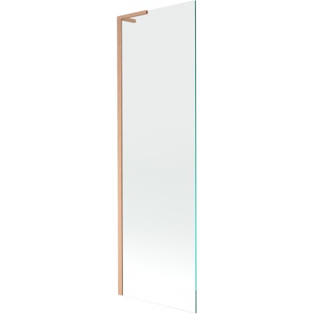 Mexen Next L vaňová zástena 1-krídlo 60 x 150 cm, transparentná, brúsená meď - 895-060-000-03-00-65