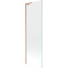 Mexen Next L vaňová zástena 1-krídlo 60 x 150 cm, transparentná, brúsená meď - 895-060-000-03-00-65