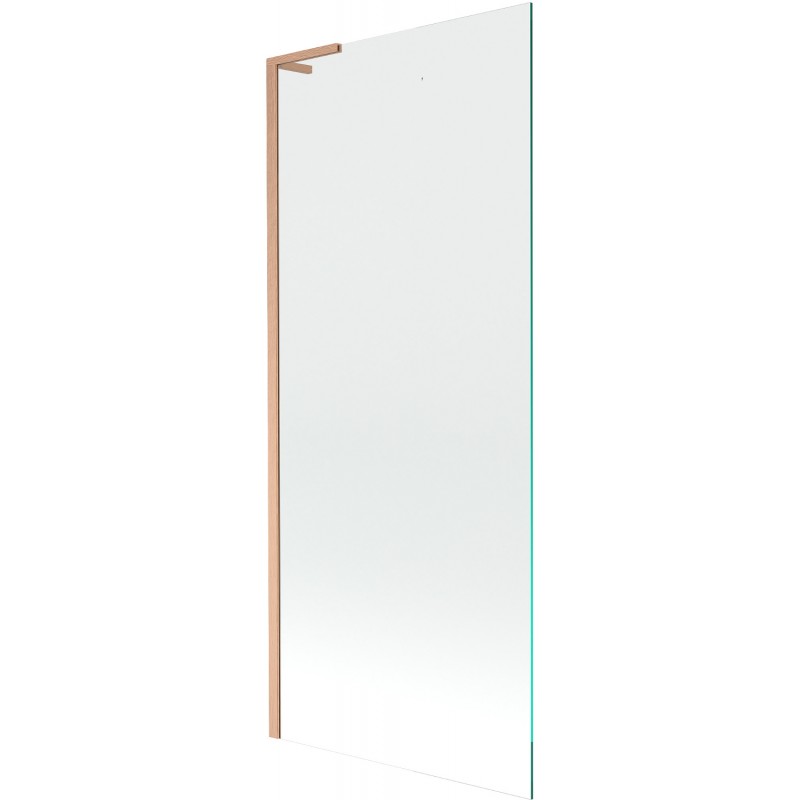 Mexen Next L vanová zástena 1-krídlová 80 x 150 cm, transparentná, brúsená meď - 895-080-000-03-00-65