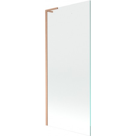 Mexen Next L vanová zástena 1-krídlová 80 x 150 cm, transparentná, brúsená meď - 895-080-000-03-00-65