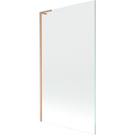 Mexen Next L vaňová zástena 1-krídlová 100 x 150 cm, priehľadná, brúsená meď - 895-100-000-03-00-65