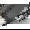 Mexen Next L vaňová zástenka 1-krídlová 90 x 150 cm, transparentná, brúsená gun gray - 895-090-000-03-00-66