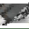 Mexen Next L paraván na vaňu 1-krídlový 100 x 150 cm, transparentný, kefa zbraňovej sivej - 895-100-000-03-00-66