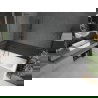 Mexen Next L paraván na vaňu 1-krídlový 100 x 150 cm, transparentný, kefa zbraňovej sivej - 895-100-000-03-00-66