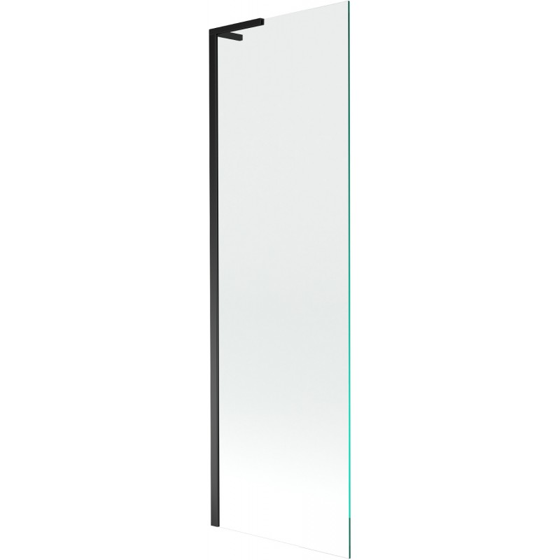 Mexen Next L vaňová zástena 1-krídlová 60 x 150 cm, priehľadná, čierna - 895-060-000-03-00-70