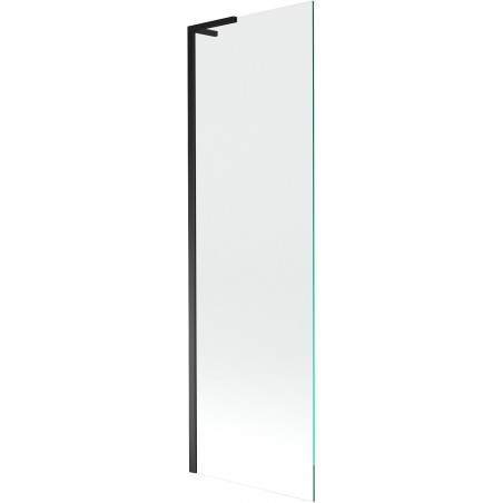 Mexen Next L vaňová zástena 1-krídlová 60 x 150 cm, priehľadná, čierna - 895-060-000-03-00-70