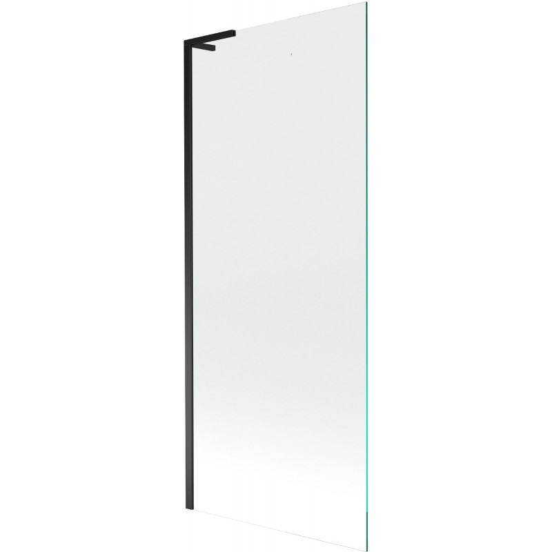 Mexen Next L vaňová zástena 1-krídlová 80 x 150 cm, priehľadná, čierna - 895-080-000-03-00-70