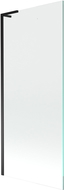 Mexen Next L vaňová zástena 1-dverová 80 x 150 cm, transparentná, čierna - 895-080-000-03-00-70