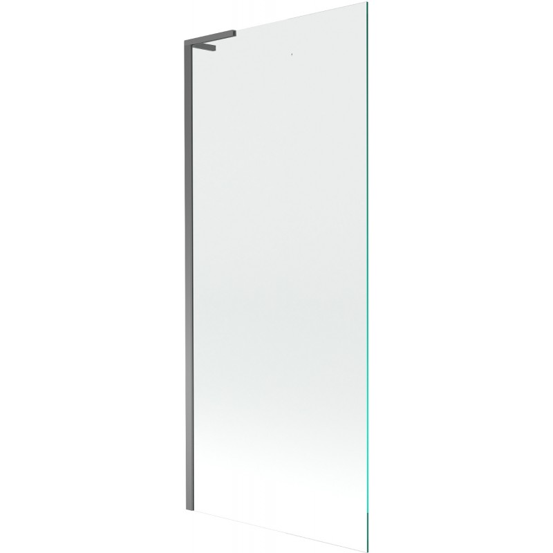 Mexen Next L paraván k vani 1-krídlový 80 x 150 cm, priehľadný, gun metal - 895-080-000-03-00-95