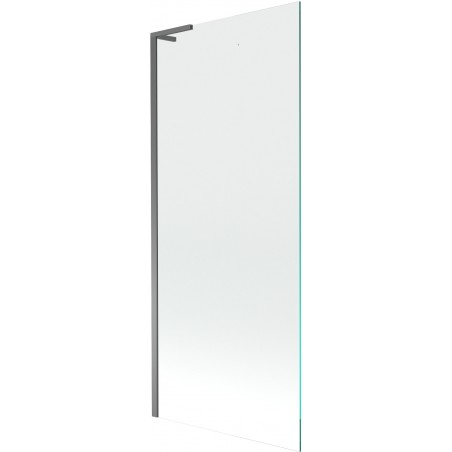 Mexen Next L paraván k vani 1-krídlový 80 x 150 cm, priehľadný, gun metal - 895-080-000-03-00-95