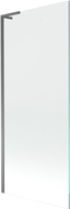 Mexen Next L vaňová zástena 1-krídlová 80 x 150 cm, transparentná, gun metal - 895-080-000-03-00-95