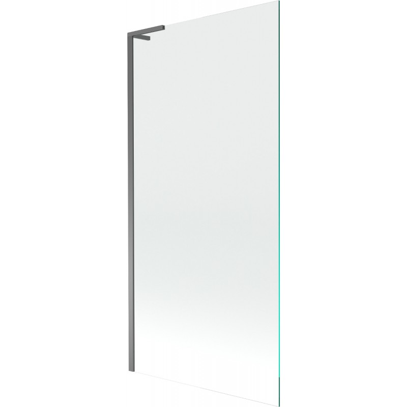 Mexen Next L paraván na vaňu 1-krídlový 90 x 150 cm, transparentný, gun metal - 895-090-000-03-00-95