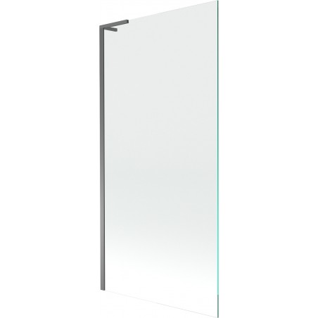 Mexen Next L paraván na vaňu 1-krídlový 90 x 150 cm, transparentný, gun metal - 895-090-000-03-00-95