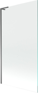 Mexen Next L vanová zástena 1-krídlová 100 x 150 cm, transparentná, gun metal - 895-100-000-03-00-95