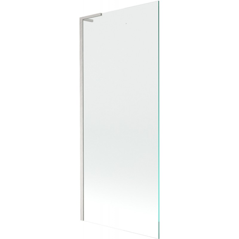 Mexen Next L vaňová zástena 1-dielna 80 x 150 cm, priehľadná, brúsený nikel - 895-080-000-03-00-97