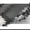 Mexen Next L vaňová zábrana 1-krídlová 90 x 150 cm, priehľadná, brúsený nikel - 895-090-000-03-00-97