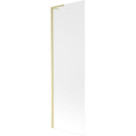 Mexen Next L vaňová zástena, 1-krídlová 60 x 150 cm, mrazené, zlatý kartáčovaný - 895-060-000-03-30-55