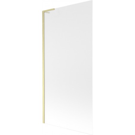 Mexen Next L paraván na vaňu 1-krídlový 90 x 150 cm, mrazivo, zlatý kartáčovaný - 895-090-000-03-30-55