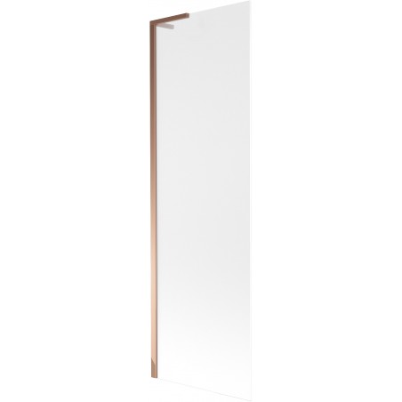 Mexen Next L paraván na vaňu 1-krídlový 60 x 150 cm, matný, ružové zlato - 895-060-000-03-30-60
