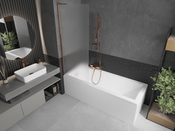 Mexen Next L vaňová záclona 1-krídlová 70 x 150 cm, matná, ružové zlato - 895-070-000-03-30-60