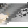 Mexen Vega obdĺžniková vaňa 150 x 70 cm s krytom a 1-krídlovým paravánom 75 cm, transparentná, chróm - 550115070X9007510100