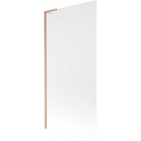 Mexen Next L vaňová zástenka 1-krídlová 90 x 150 cm, mrazivo, brúsená meď - 895-090-000-03-30-65