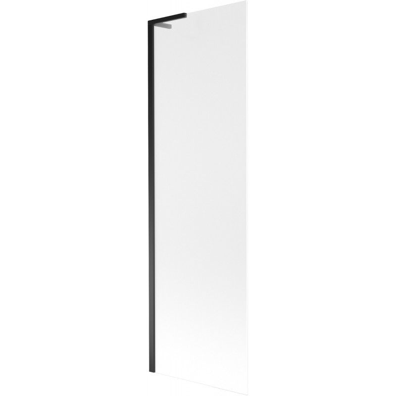 Mexen Next L kúpeľňová zábrana 1-krídlová 60 x 150 cm, mráz, čierna - 895-060-000-03-30-70