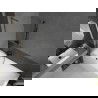 Mexen Next L vaňová zástena 1-krídlová 60 x 150 cm, mrazené sklo, gun metal - 895-060-000-03-30-95