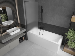 Mexen Next L vanová zástěna 1-dielna 70 x 150 cm, matná, gun metal - 895-070-000-03-30-95