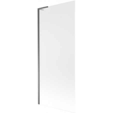 Mexen Next L vaňová zástena 1-krídlová 80 x 150 cm, matná, zbraňová oceľ - 895-080-000-03-30-95