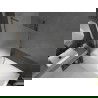Mexen Next L sprchový panel 1-krídlový 90 x 150 cm, mráz, gun metal - 895-090-000-03-30-95