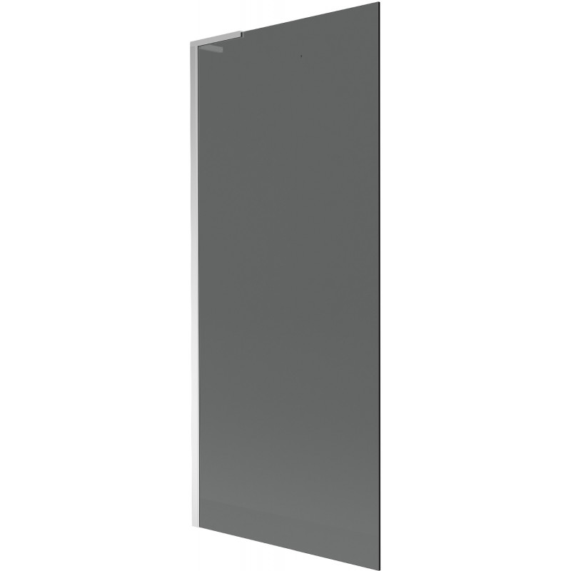 Mexen Next L vaňová zástena, 1-krídlová 80 x 150 cm, grafit, chróm - 895-080-000-03-40-01