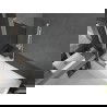Mexen Next L paraván na vaňu 1-krídlový 60 x 150 cm, grafitový, biely - 895-060-000-03-40-20