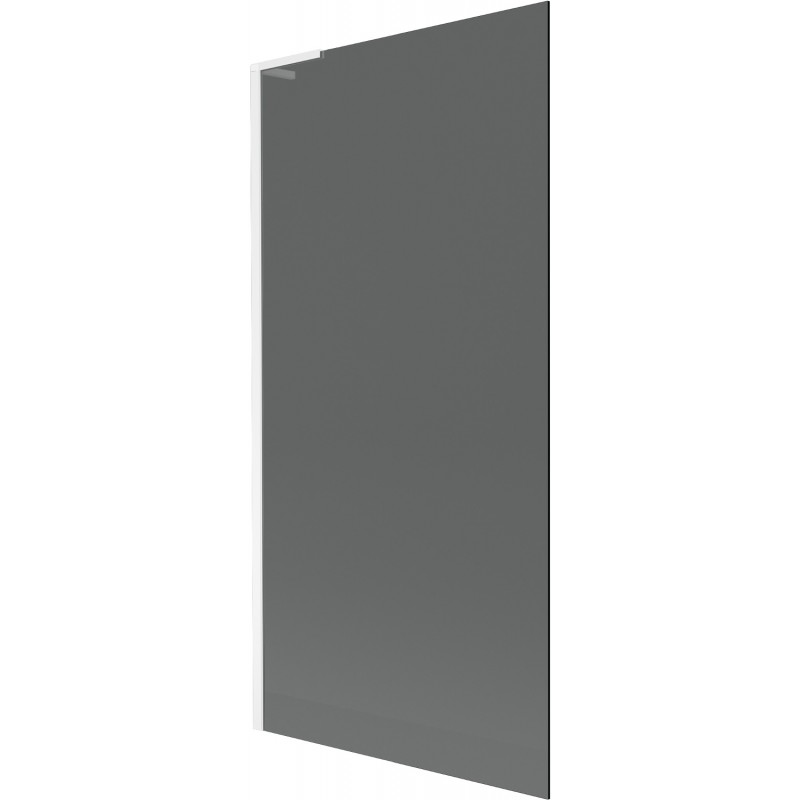 Mexen Next L vaňová zástena 1-krídlová 90 x 150 cm, grafit, biela - 895-090-000-03-40-20