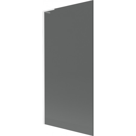 Mexen Next L vaňová zástena 1-krídlová 90 x 150 cm, grafit, biela - 895-090-000-03-40-20