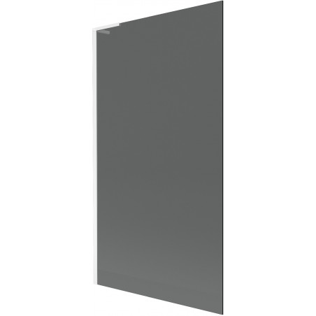 Mexen Next L vaňa paraván 1-krídlový 100 x 150 cm, grafit, biely - 895-100-000-03-40-20