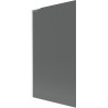 Mexen Next L vaňa paraván 1-krídlový 100 x 150 cm, grafit, biely - 895-100-000-03-40-20