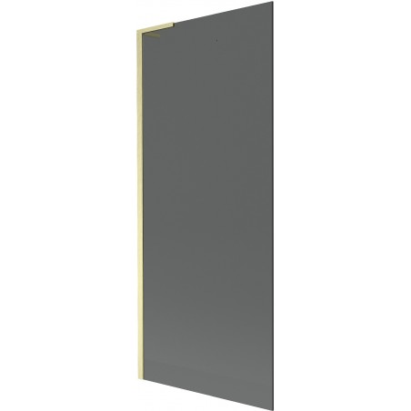 Mexen Next L sprchová zástena 1-krídlová 80 x 150 cm, grafitová, zlatá kartáčovaná - 895-080-000-03-40-55