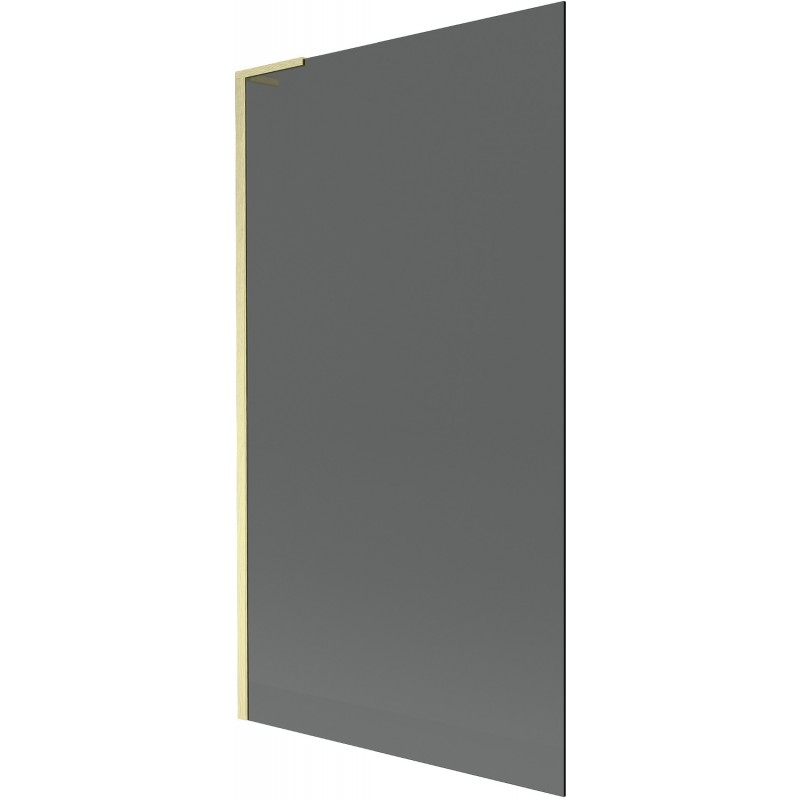 Mexen Next L vaňová zástena 1-krídlová 100 x 150 cm, grafitová, zlatý brúsený - 895-100-000-03-40-55