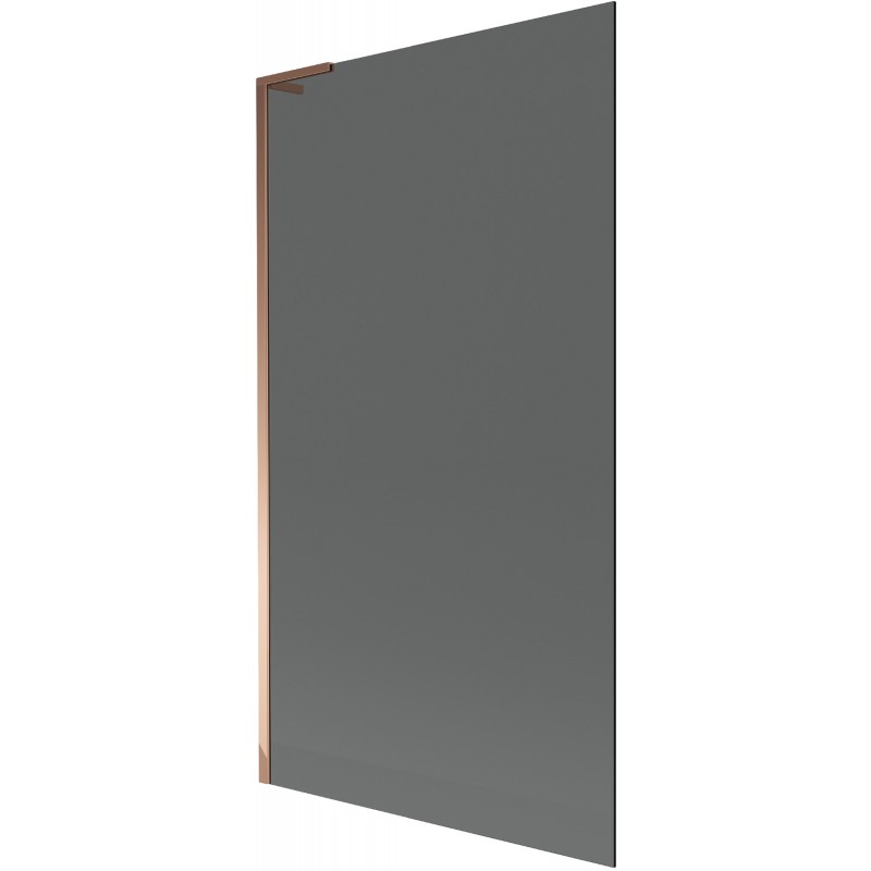 Mexen Next L vaňová zástena 1-krídlová 100 x 150 cm, grafit, ružové zlato - 895-100-000-03-40-60