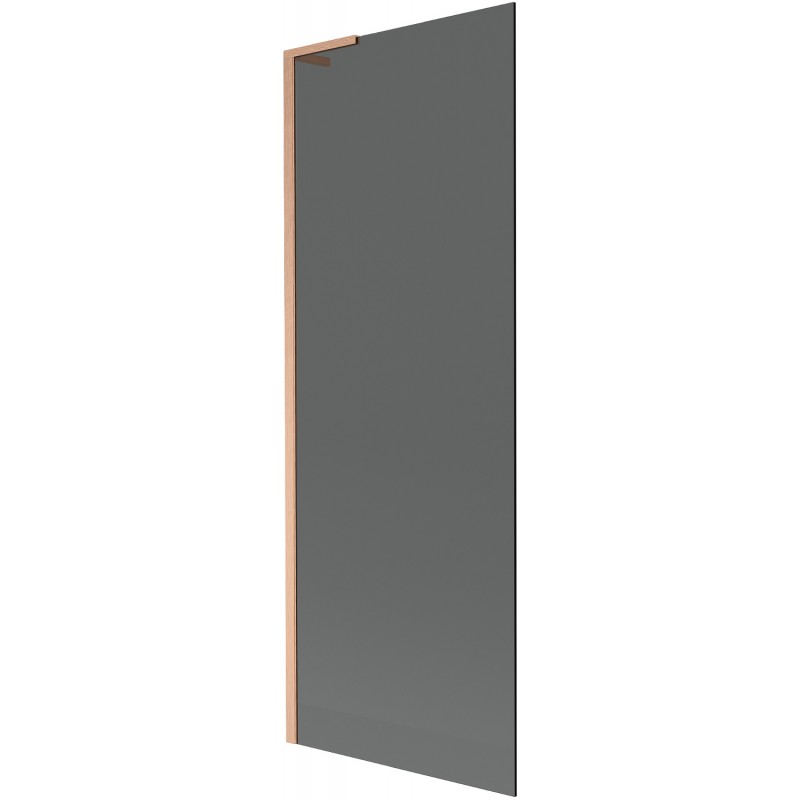 Mexen Next L vaňová zástena 1-krídlová 70 x 150 cm, grafit, brúsená meď - 895-070-000-03-40-65