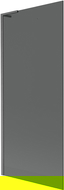 Mexen Next L vaňová zábrana, jednokrídlová 80 x 150 cm, grafit, brúsená gun gray - 895-080-000-03-40-66