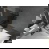 Mexen Next L vaňová zástena 1-krídlová 100 x 150 cm, grafit, gun gray brúsený - 895-100-000-03-40-66