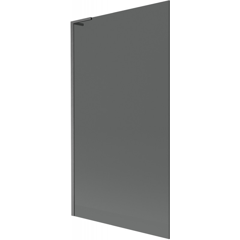 Mexen Next L vaňová zástena 1-krídlová 100 x 150 cm, grafit, gun gray brúsený - 895-100-000-03-40-66