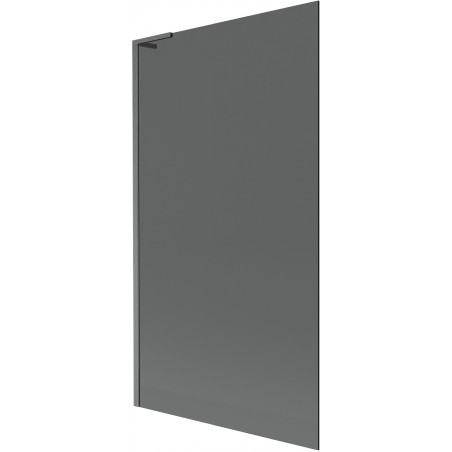 Mexen Next L vaňa zástenová 1-krídlová 100 x 150 cm, grafitová, kartáčovaná zbraňová šedá - 895-100-000-03-40-66