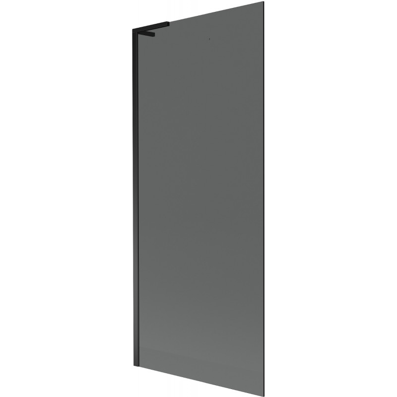 Mexen Next L vaňová zástena 1-krídlová 80 x 150 cm, grafitová, čierna - 895-080-000-03-40-70